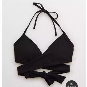 Aerie Halter Wrap Bikini Top